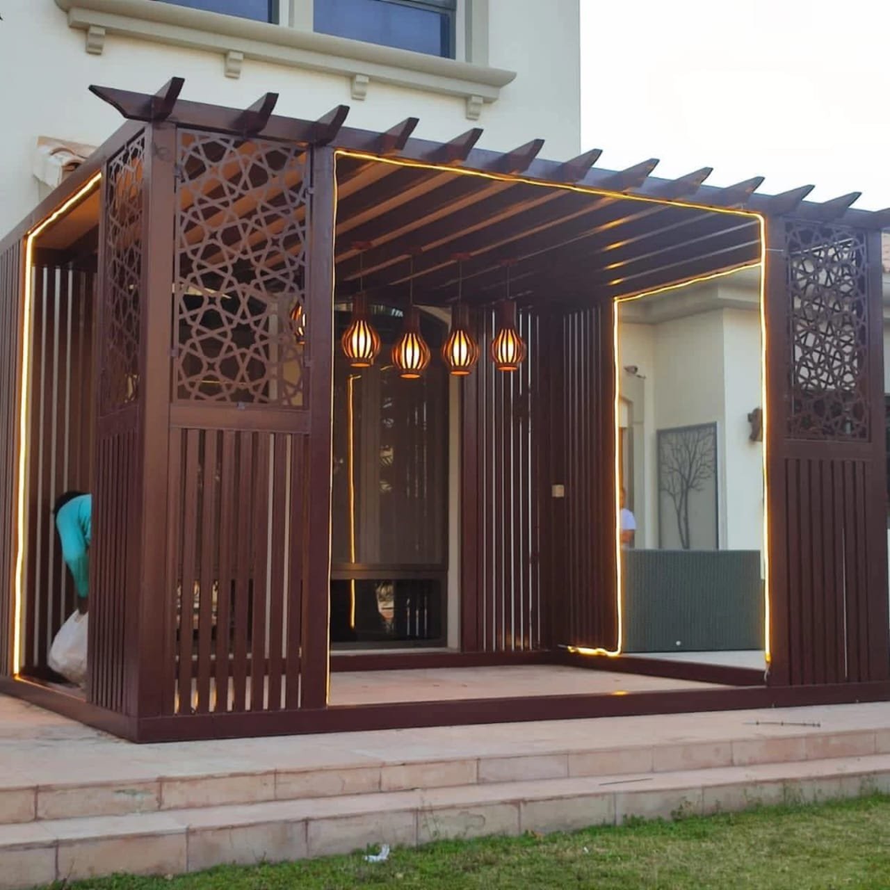 Luxury Steel Pergola Shading Structure